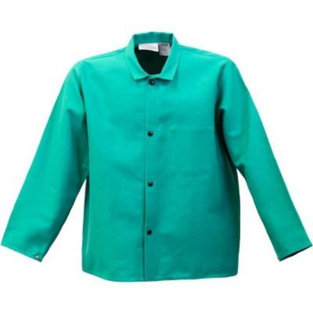 STANCO MFG. Stanco Flame Resistant 30in Green Cotton Coat,  FR630-L
